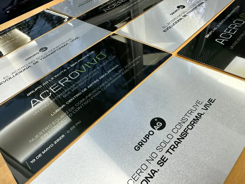 Invitaciones empresariales impresas