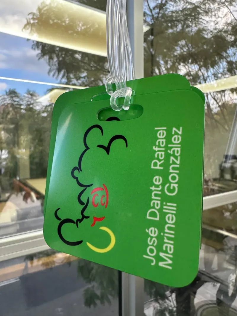 Tag de maleta cuadrado personalizable